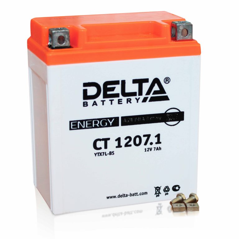 батарея Delta CT CT 1207.1 (YTX7L-BS) (CT 1207.1)                                 7ah 12V - купить в Нижнем Новгороде